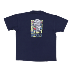 Manic Compression Logo Tee Navy