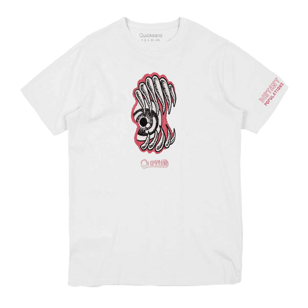 Distant Populations Eye Monster White Tee